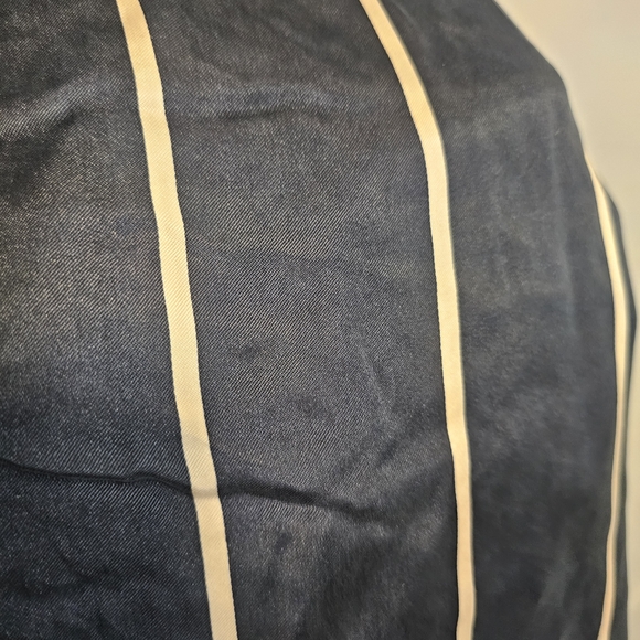 Victoria's Secret Black and Cream Striped 100% Cupro Medium - Picture 3 of 7